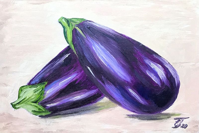 Eggplant, vegetable, fruit, food, HD wallpaper