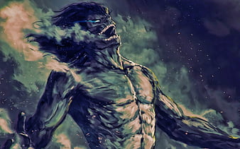 Eren Yeager, darkness, Attack on Titan, manga, Shingeki No Kyojin, Evil Eren Yeager, Attack on Titan characters, Eren Yeager Attack on Titan, HD wallpaper