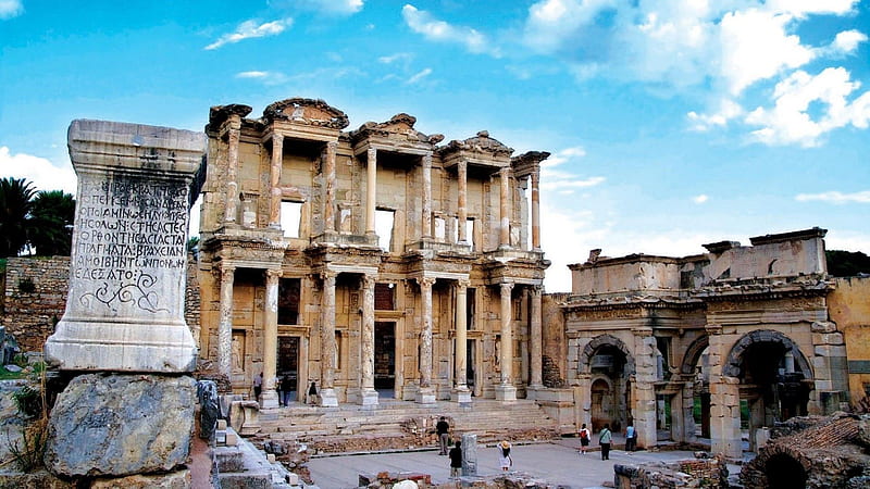 Ancient City of Ephesus Turkey, Temple of Artemis, HD wallpaper