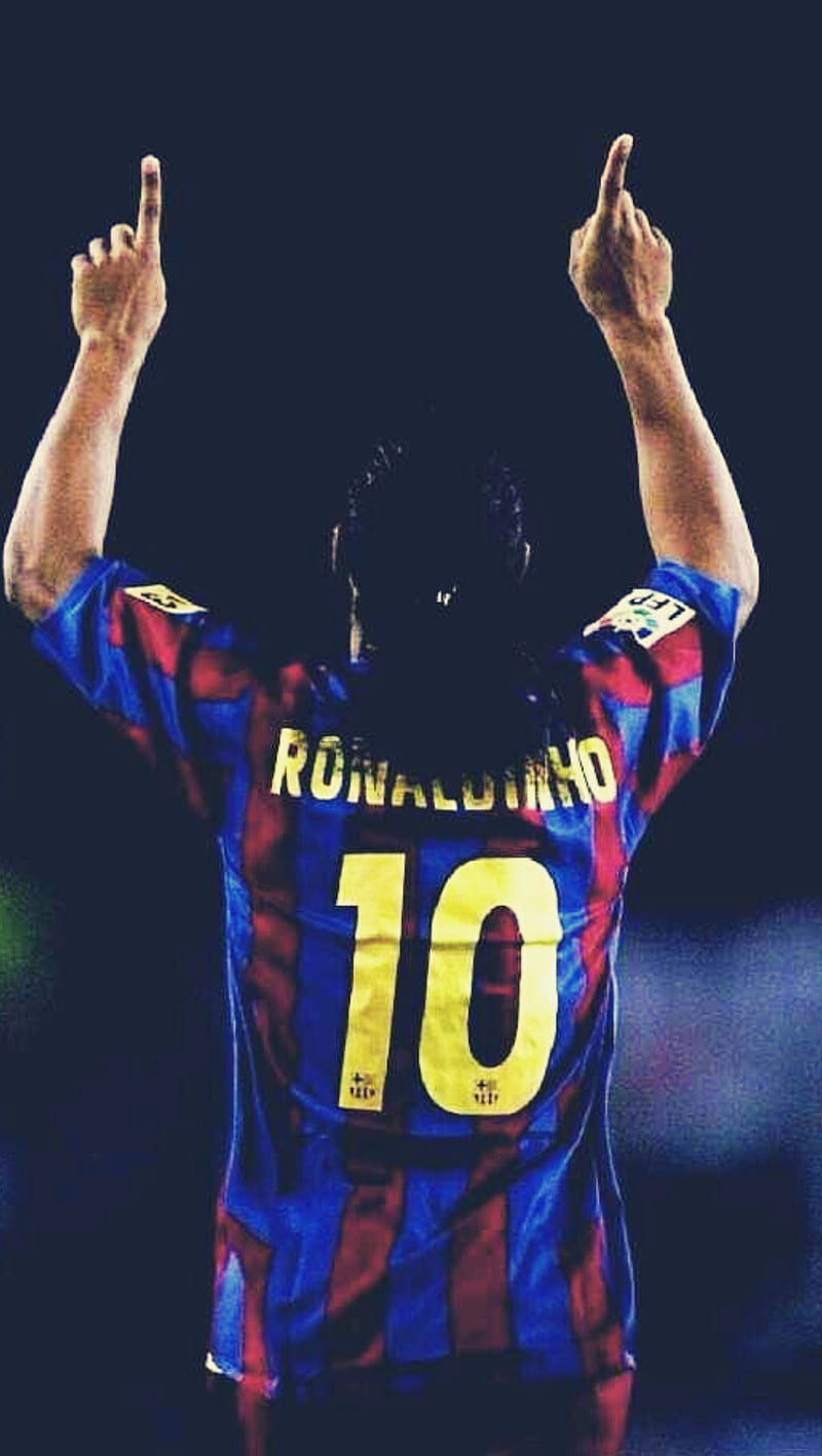 Ronaldinho, finger, sports uniform, HD phone wallpaper