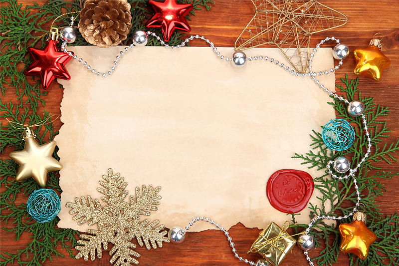 Xmas, merry, christmas, decoration, frame, HD wallpaper