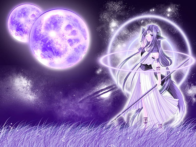 Untouchable and In Another World, world, dimension, purple, anime, HD wallpaper
