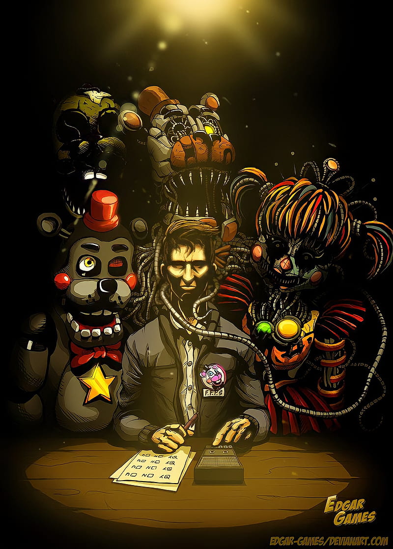 Toon Fnaf 1 Animatronics