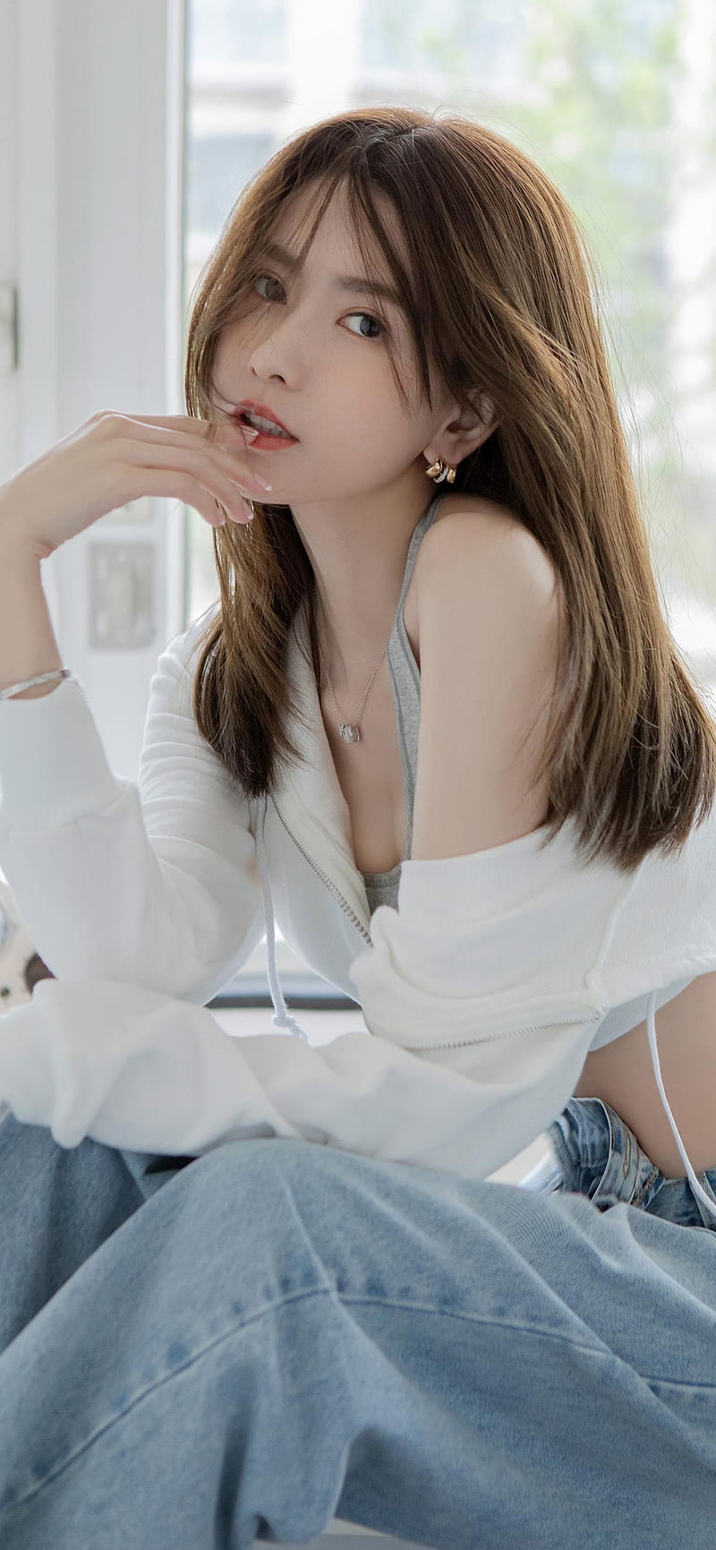 women, model, long hair, Asian, HD phone wallpaper