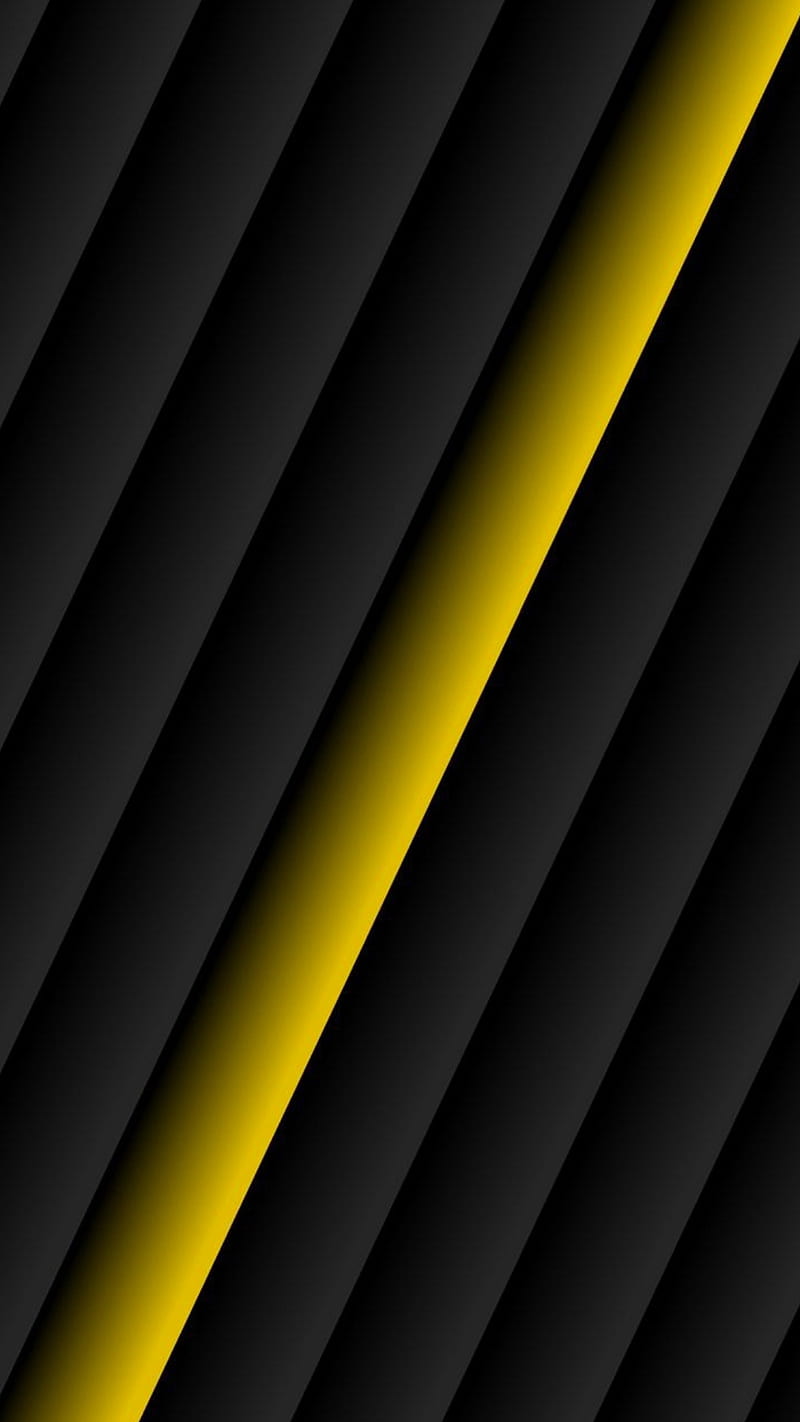 Yellow line, abstract, background, black, creative, desenho, lines,  material, HD phone wallpaper | Peakpx