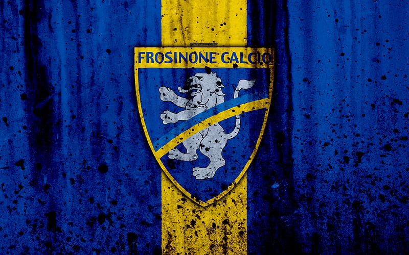 Frosinone grunge, Serie B, football, Italy, soccer, FC Frosinone, stone texture, football club, Frosinone FC, HD wallpaper