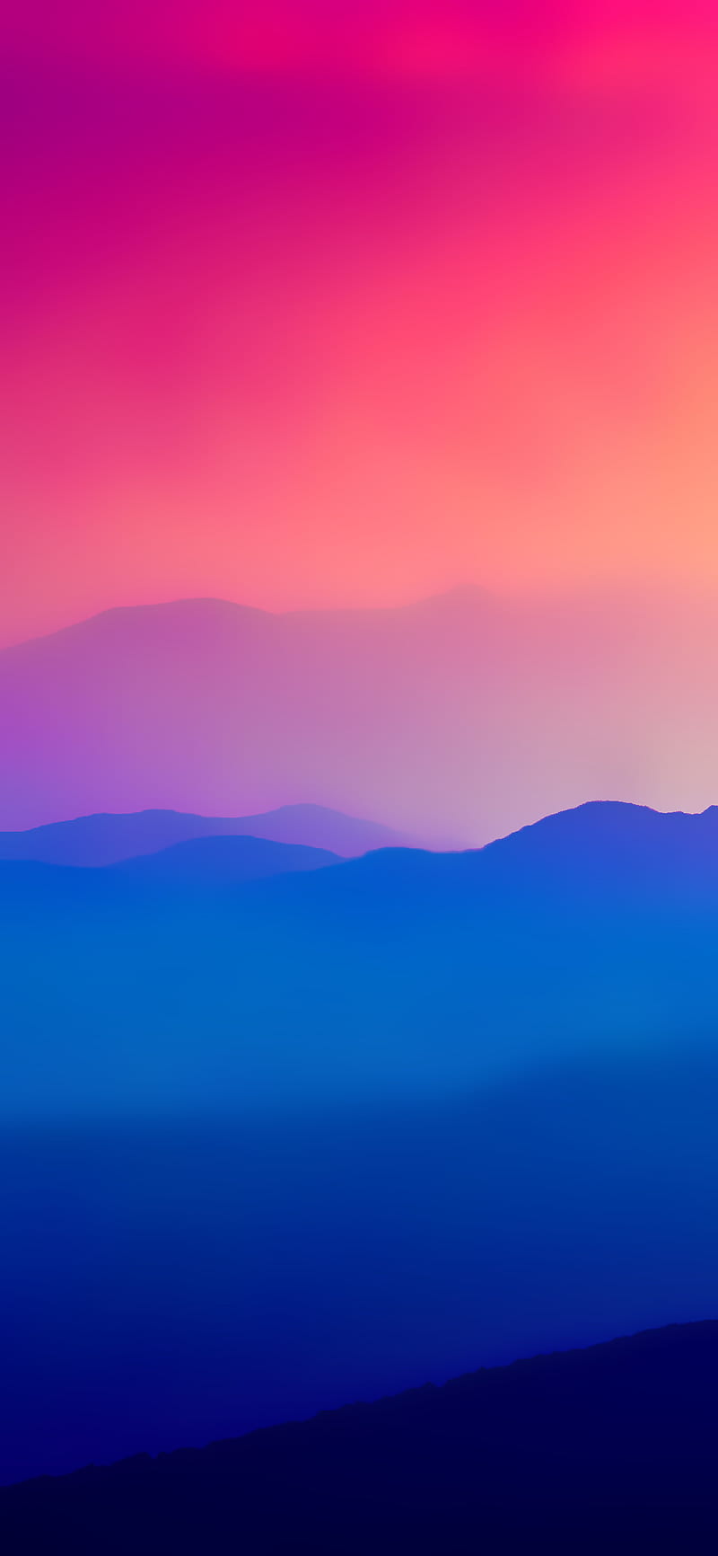 Mi mix, abstract, candid, collect, colourful, colours, digital mountain, sunrise, HD phone wallpaper