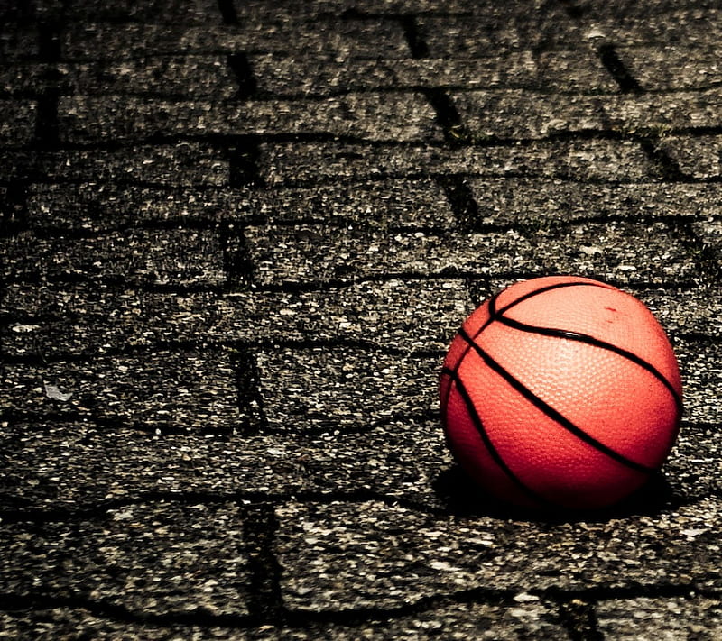 Basket Ball, ball, basket ball, bricks, game sport, HD wallpaper