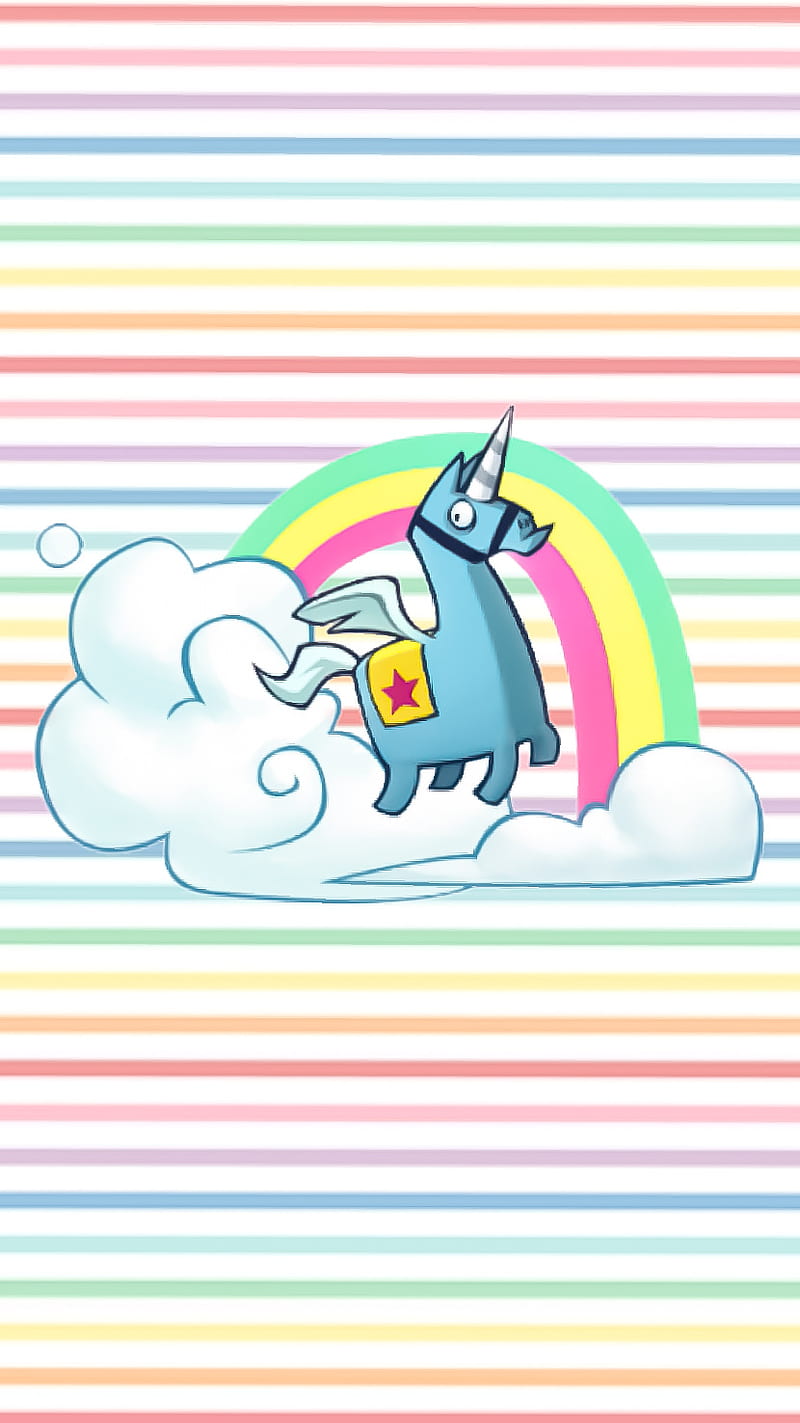 Fuerte unicornio pastel, vistoso, linda, fortnite, gracioso, arco iris,  cielo, Fondo de pantalla de teléfono HD | Peakpx