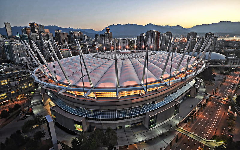BC Place, Vancouver Whitecaps FC Stadium, Canadian Football Stadium, Vancouver, British Columbia, Canada, MLS stadiums, Major League Soccer, HD wallpaper