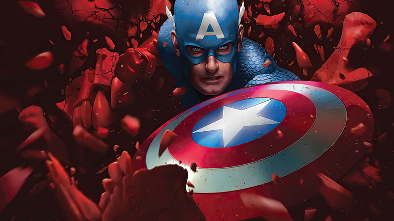Marvel's Captain America Art, HD wallpaper