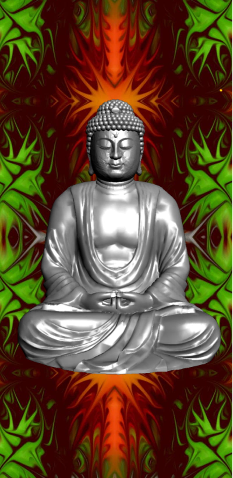 Buddha, buddha, green, gris, meditate, meditation, red, spiritual, HD phone  wallpaper | Peakpx