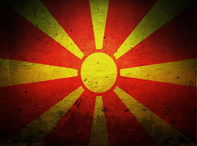 Macedonia Flag, makedonija, red, macedonia, flag, HD wallpaper