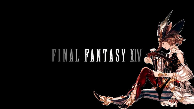 Final Fantasy Xiv A Girl Sitting On Side With Black Background Final Fantasy Xiv Games Hd Wallpaper Peakpx