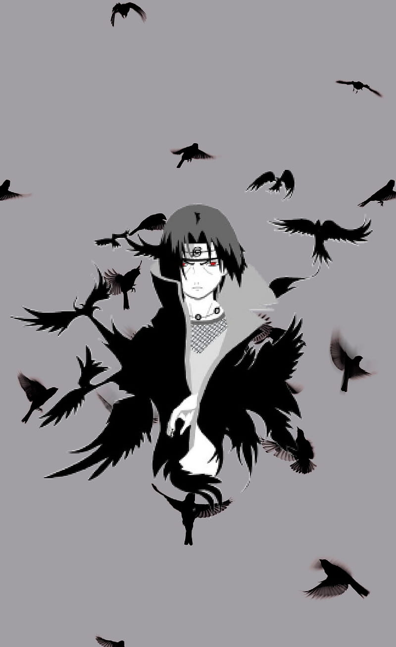 NARUTO Uchiha Itachi Crow Black Bird Low Ponytail wallpaper | 3507x2480 |  562322 | WallpaperUP