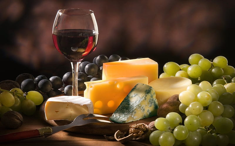 Cheese Grapes And Cheese, Grapes, Cheese, Wine, Green, Sweet, HD wallpaper