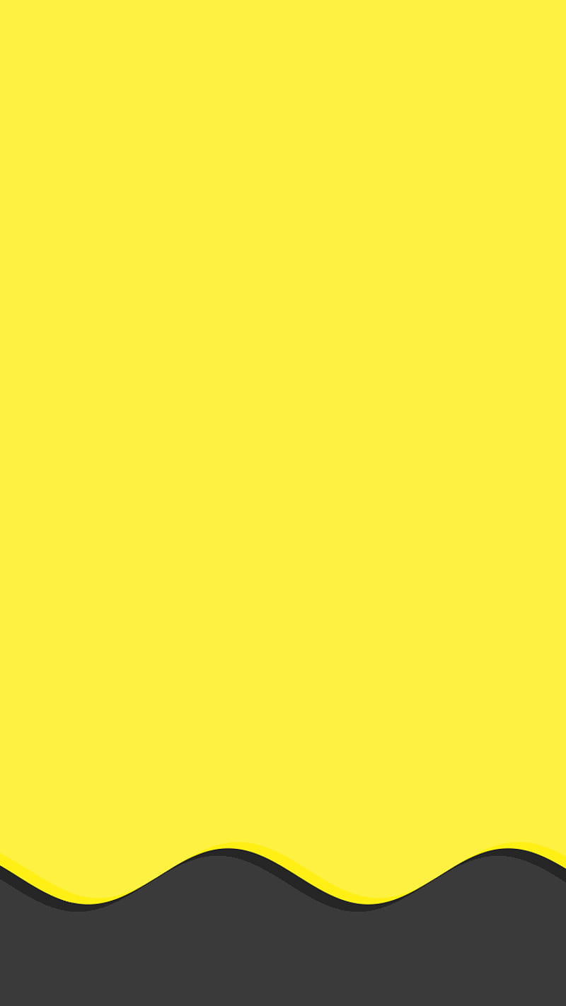 MBE Wavy Phone, black, flat, gray, wave, yellow, HD phone wallpaper