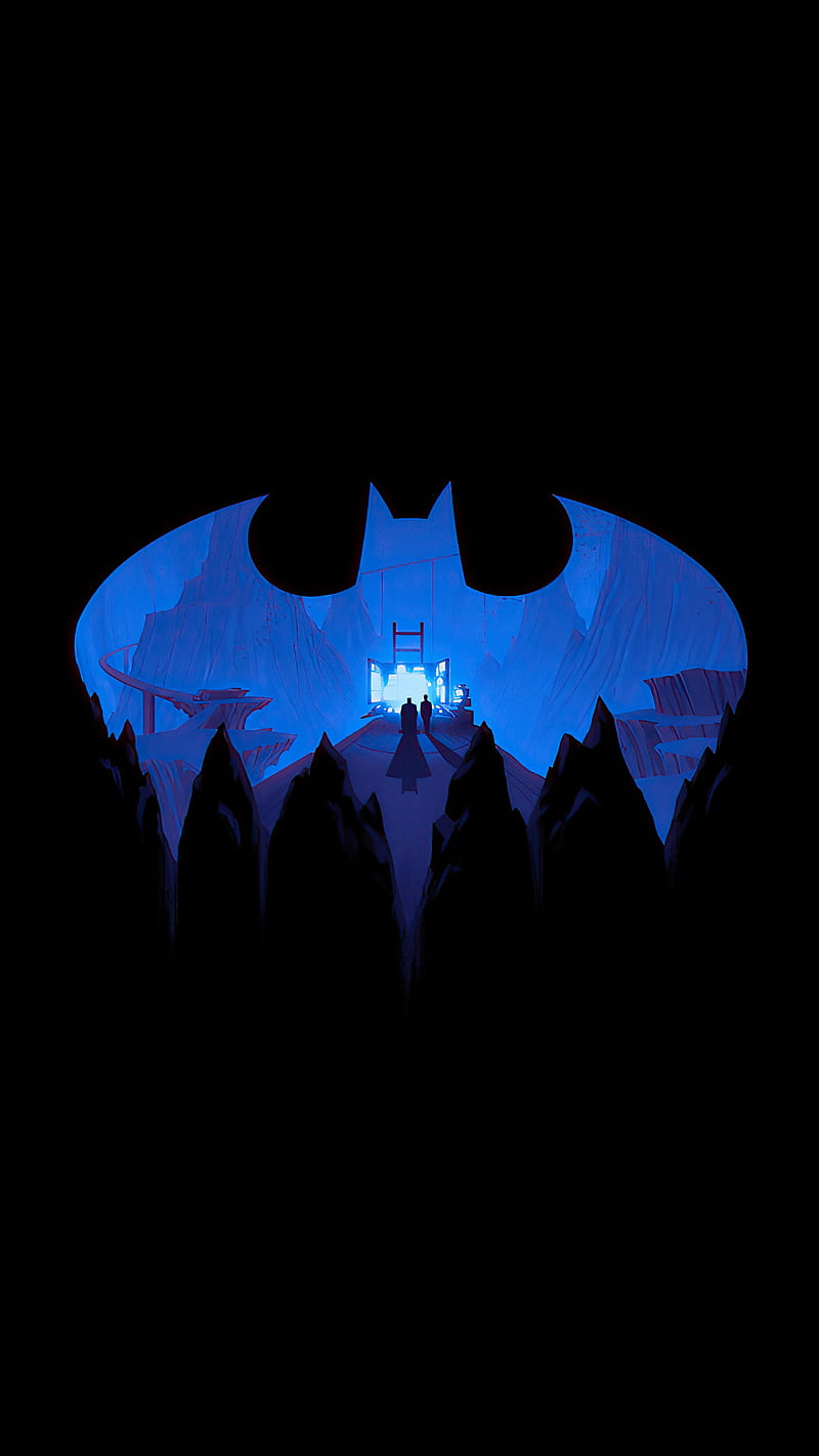 Batman, cool, logo, HD phone wallpaper