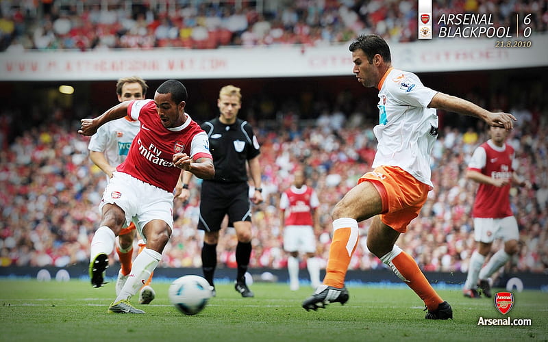 Arsenal 6-0 Blackpool, HD wallpaper