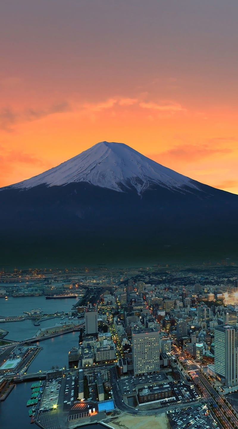 Monte Fuji, fuji, japan, mount, mountain, volcano, HD phone wallpaper