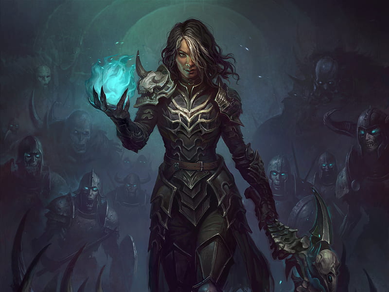 Diablo Immortal Necromancer Female, HD wallpaper