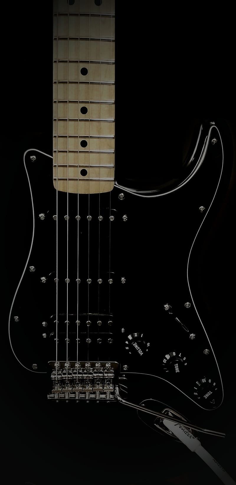 Black Stratocaster Guitar Rock Guitars Electric Fender Strat Hss Amoled Hd Mobile Wallpaper Peakpx