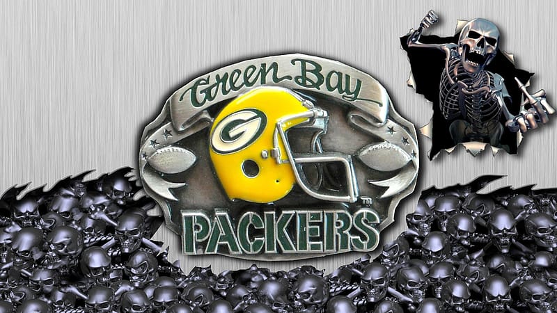 Buckle and Skulls-Packers, Green Bay Packers logo, Green Bay Packers, Packers Green Bay, Green Bay Packers Background, NFLGreen Bay Packers Background, Green Bay Packers emblem, Green Bay Packers Football, Green Bay Packerswallpapper, HD wallpaper