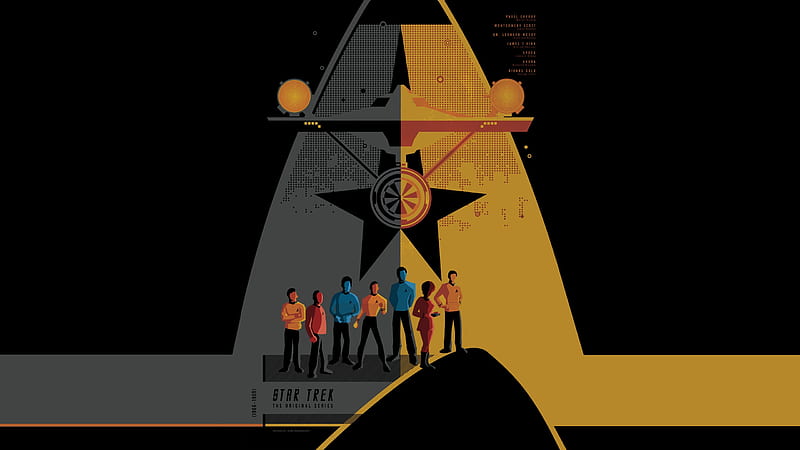 Original Series, enterprise, kirk, spock, star trek, startrek, HD wallpaper