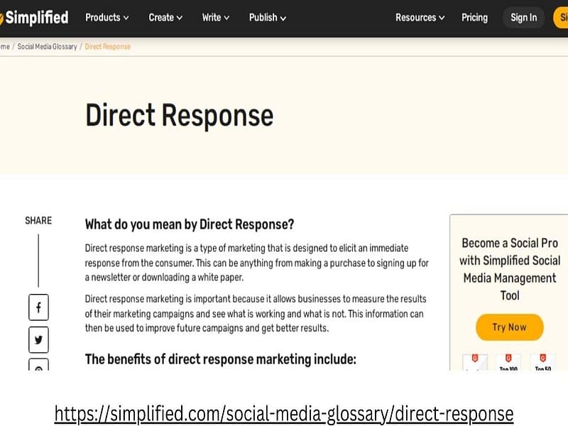 Direct-Response Insights: Examining Its Meaning in the Social Media Glossary | Simplified, meaning of direct response, what is direct response, direct response marketing in social media, Direct Response, HD wallpaper
