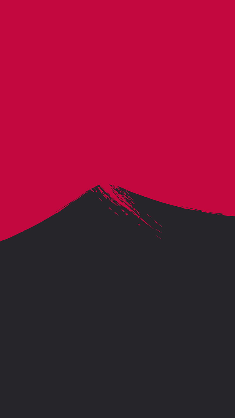 mountain, peak, art, minimalism, HD phone wallpaper