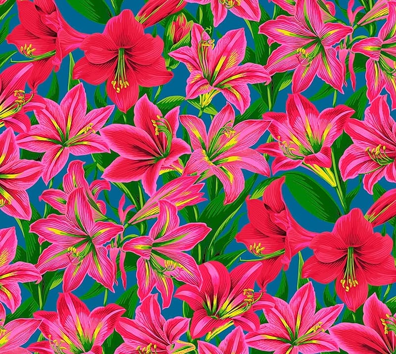 Lilies, reds, abstract, pinks, HD wallpaper | Peakpx