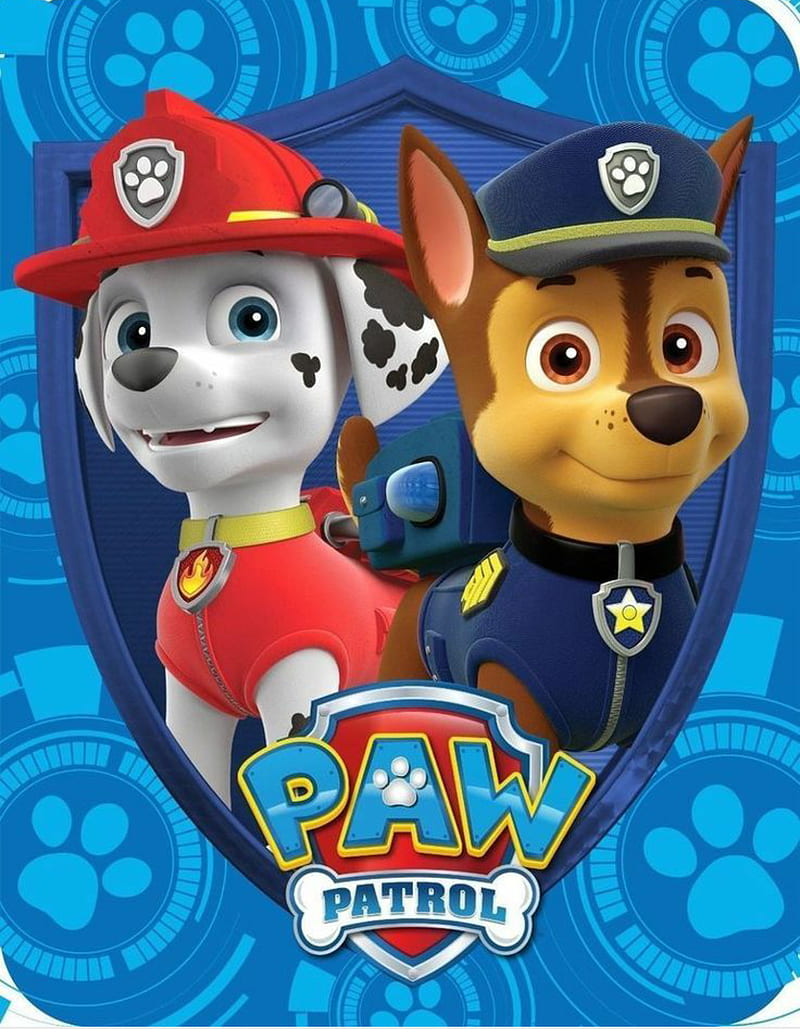 Chase and Marshall, friends, paw patrol, HD phone wallpaper