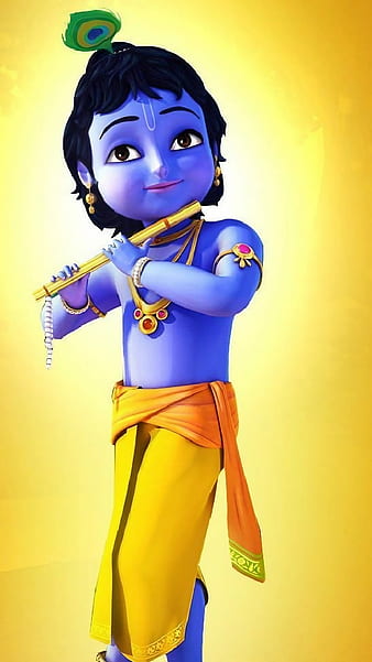 Epitome Décor Little Krishna HD 3D Wallpaper for Home , Living Hall [4 FT X  5 FT]-[Epi_271_6191] : Amazon.in: Home Improvement