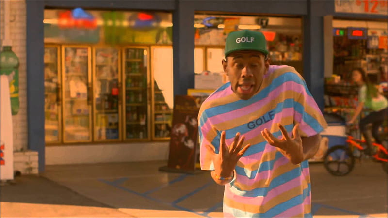 Tyler The Creator Is Standing In A Store Background With Eyes Closed Music, HD wallpaper