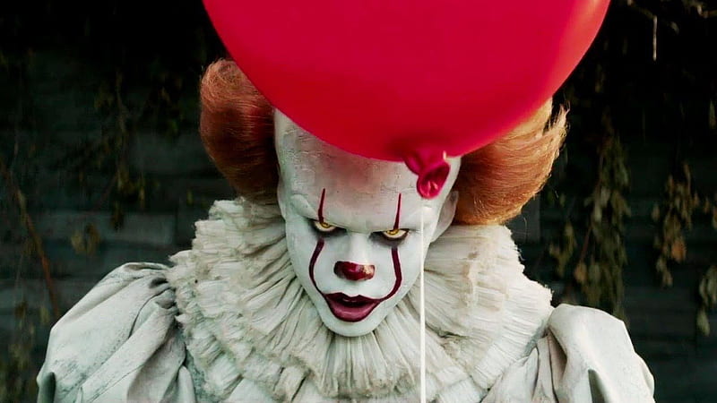 Red Balloon Flying Above Pennywise Head Pennywise, HD wallpaper