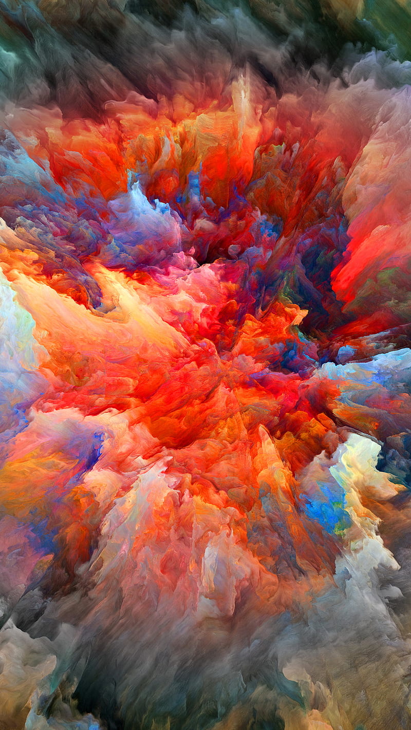 Color Explosion, abstract, art, color, colorful, desenho, exposion, HD phone wallpaper