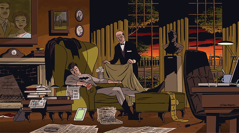 Batman, Alfred Pennyworth, Bruce Wayne, HD wallpaper