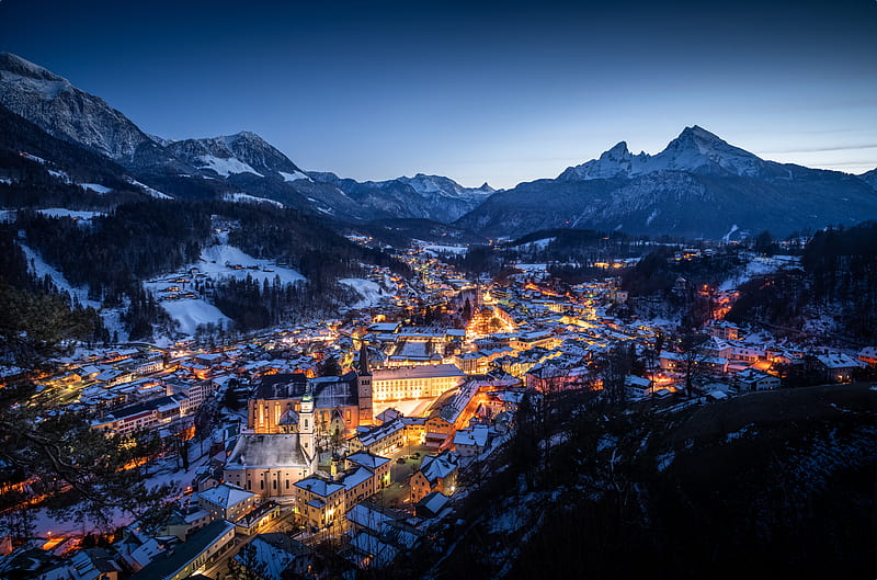 Towns, Berchtesgaden, HD wallpaper