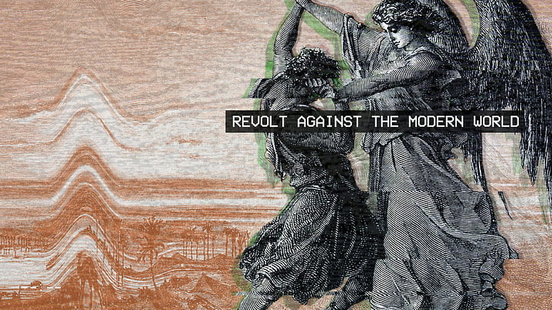 Revolt Against The Modern World Glitch Art Vaporwave, HD wallpaper
