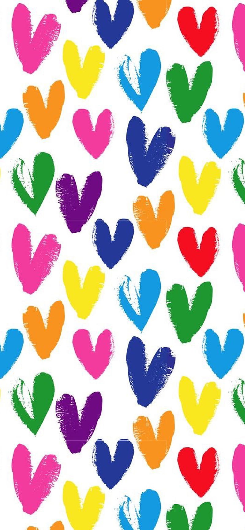 Colorful Hearts colorful cute heart corazones love pattern HD phone  wallpaper  Peakpx