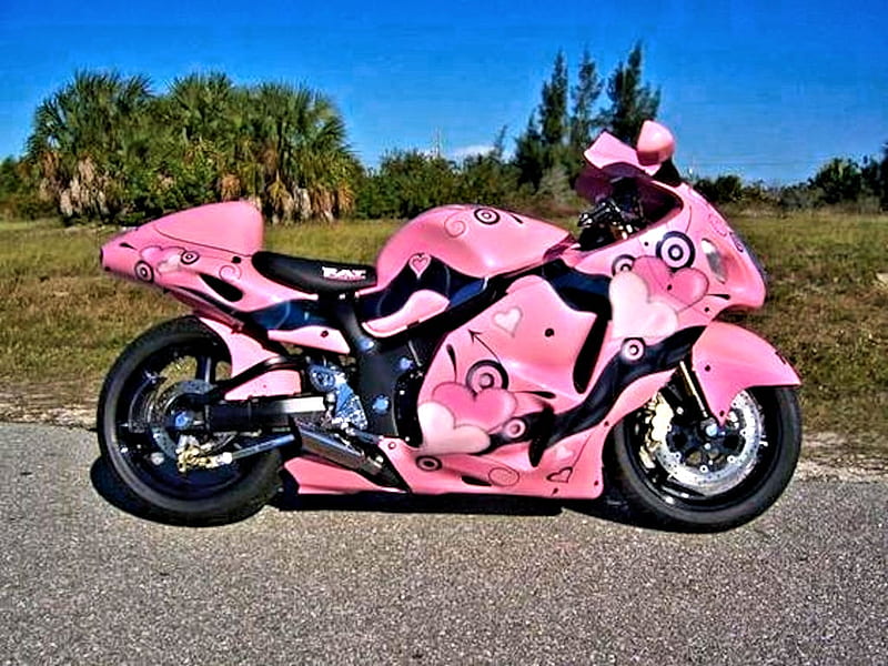 Sporty Pink, album, awesome pink world, mortorcycle, Sport Bike, bike, pink, HD wallpaper