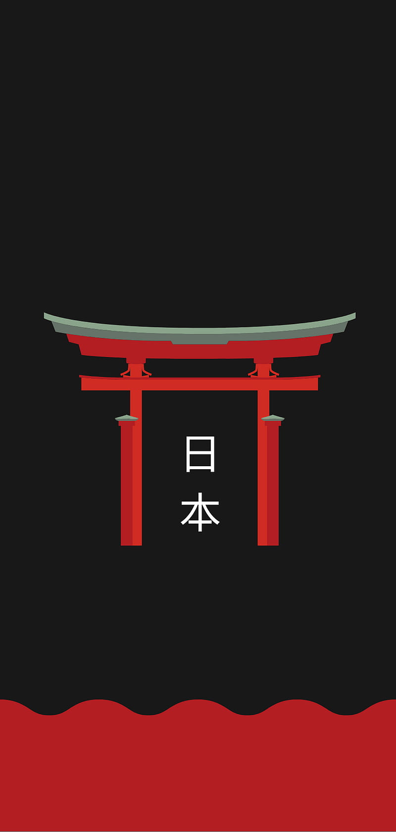 japan, dark, japanese, red, HD phone wallpaper