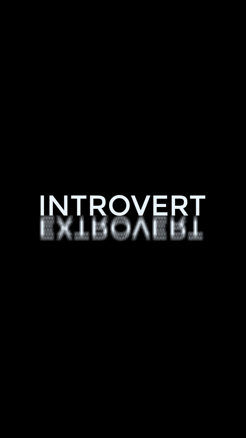 Introvert, Extrovert, words, HD phone wallpaper