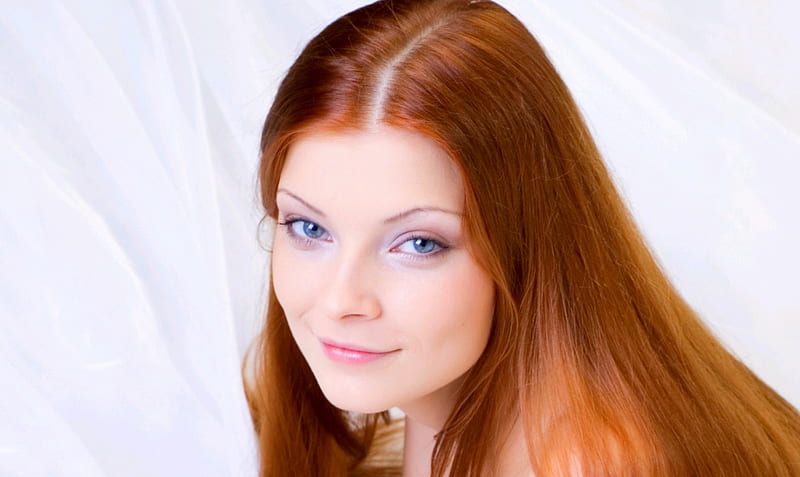 Pure Beauty Red Hair Girl Eyes Woman Blue Hd Wallpaper Peakpx