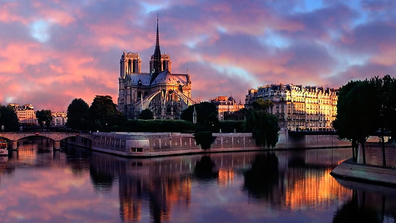 Notre-Dame de Paris, Building, Religious, Cathedral, HD wallpaper