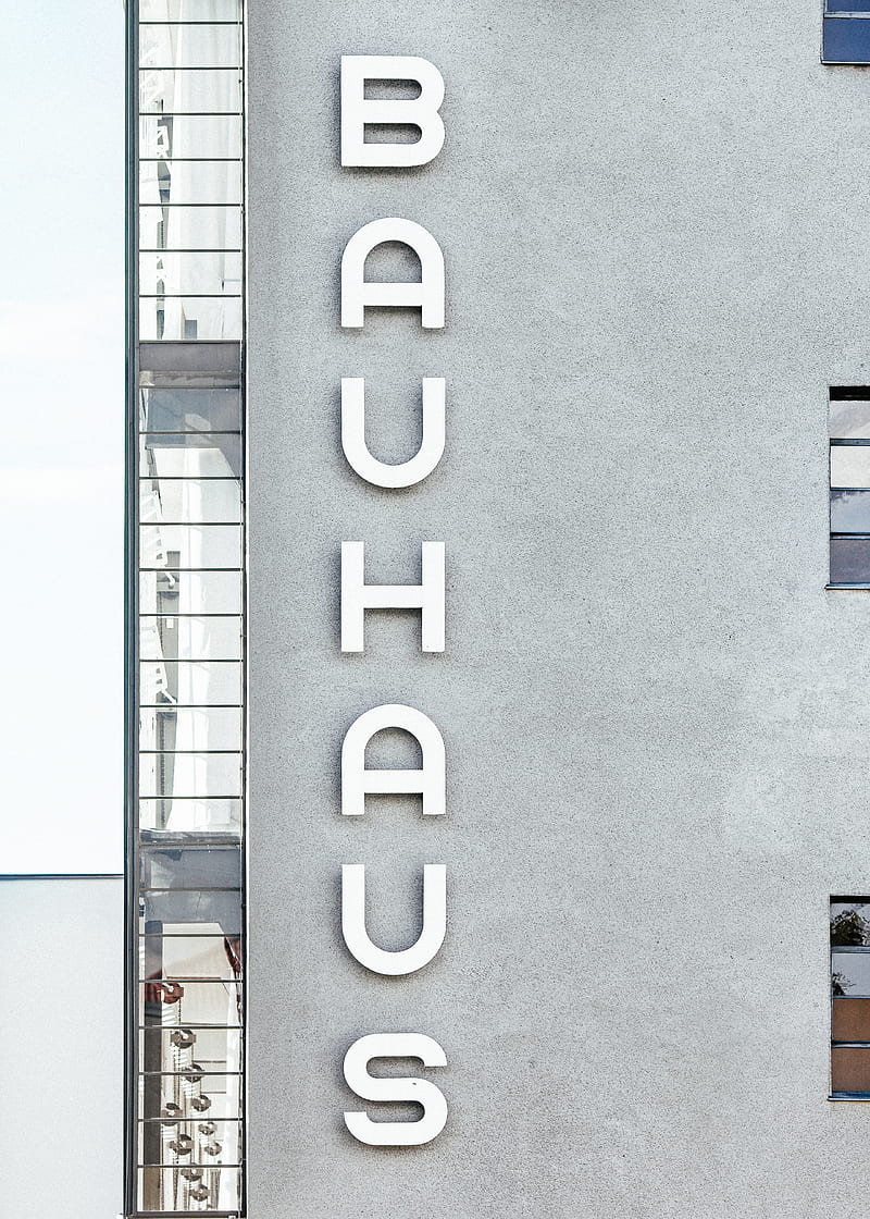 Bauhaus concrete apartment building, HD phone wallpaper