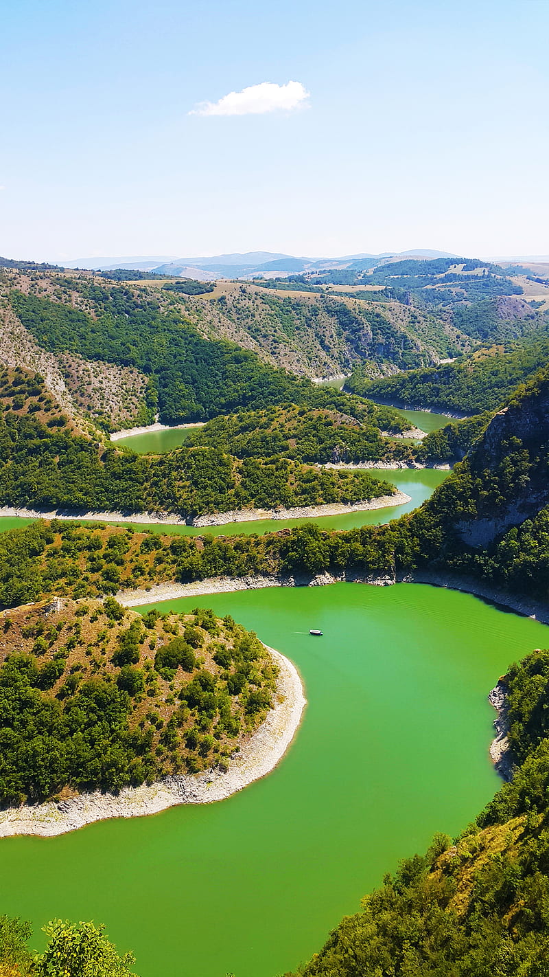 Uvac Serbia, earth day, green, landcape, national park, nature, river, srbija, view, HD phone wallpaper