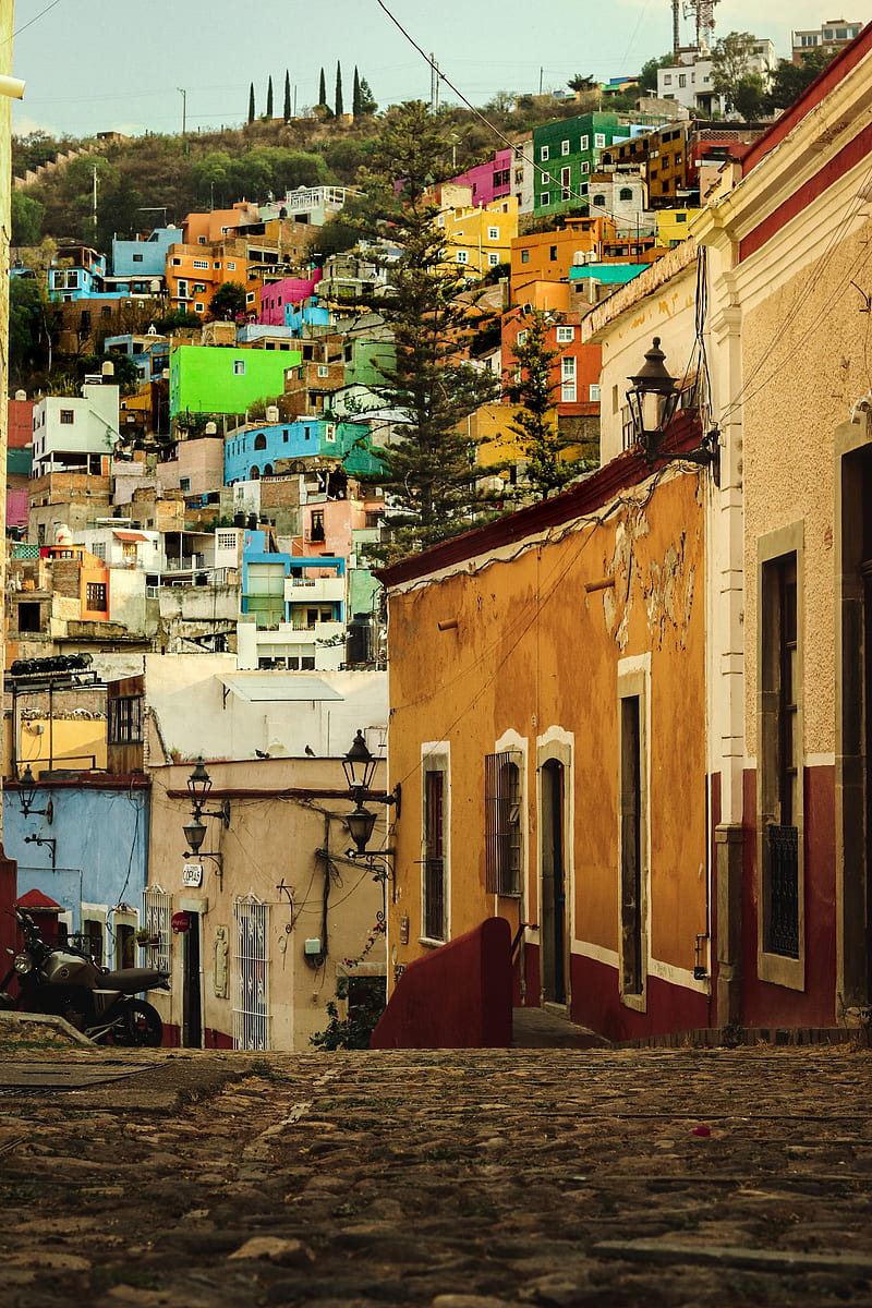 Pueblo , calm, chill, city, colorful, italia, mexico, san miguel de allende, street graphy, town, HD phone wallpaper