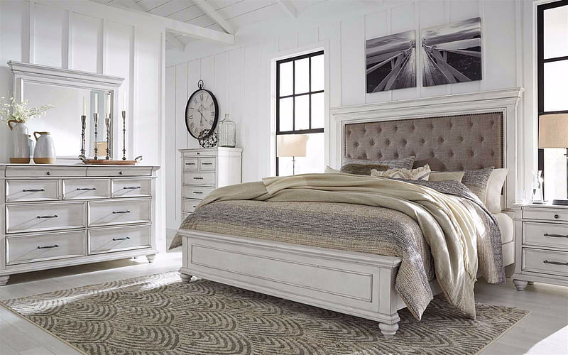 Stylish bedroom interior, classic style, American style, bedroom ...