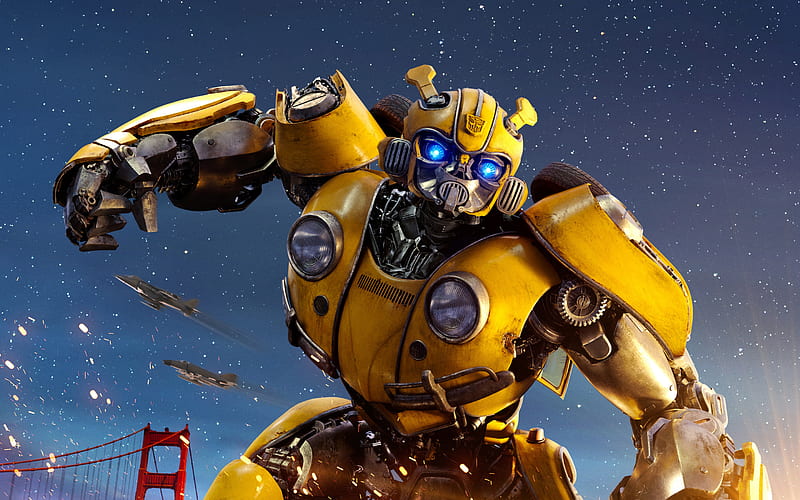 Bumblebee, 2018, Transformer, poster, promo, new movies, characters, Transformers, HD wallpaper